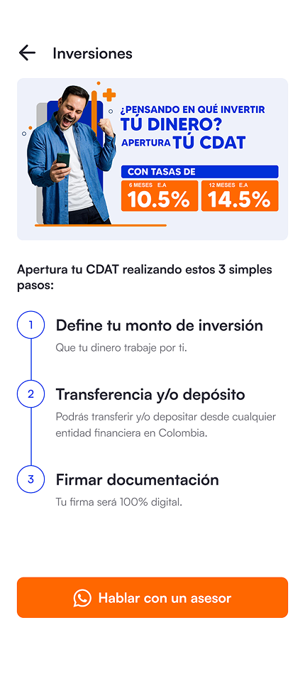 Alianza mobile banking app — investments module built by Zerocode
